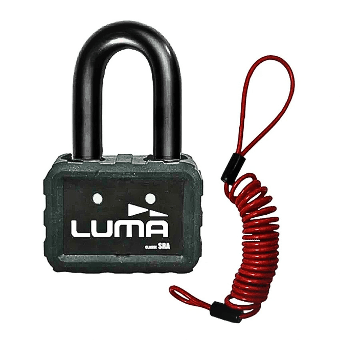 Hovedbilde FG GODKJENT SKIVELÅS MED PÅMINNELSESKABEL LUMA SOLIDO DISK LOCK D18 (PIN 18