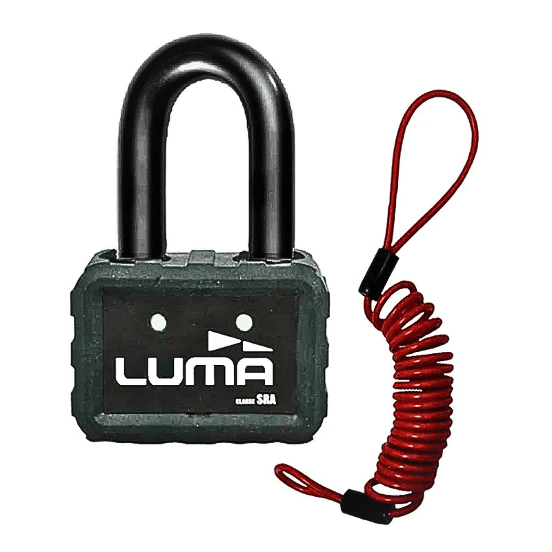 FG GODKJENT SKIVELÅS MED PÅMINNELSESKABEL LUMA SOLIDO DISK LOCK D18 (PIN 18